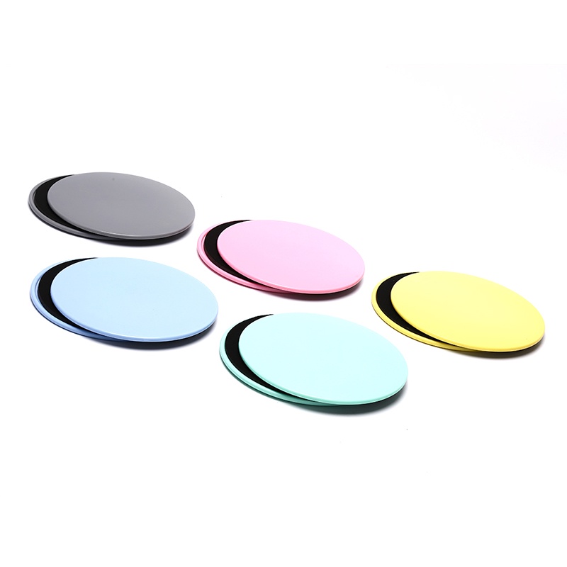 # Kaos T-Shirt Wanita Lengan Pendek Motif Print #2pcs Piringan Gliding Disk Untuk Fitness / Yoga