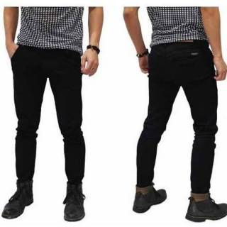 SOFT JEANS Celana  Jeans Pensil  Skinny Hitam Black 