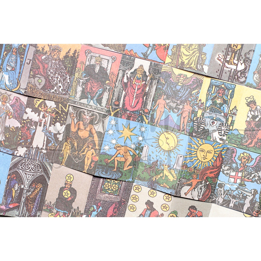 Stiker Tarot Sticker Kartu Tarot Permainan Unik DIY Scrapbook GH 303738