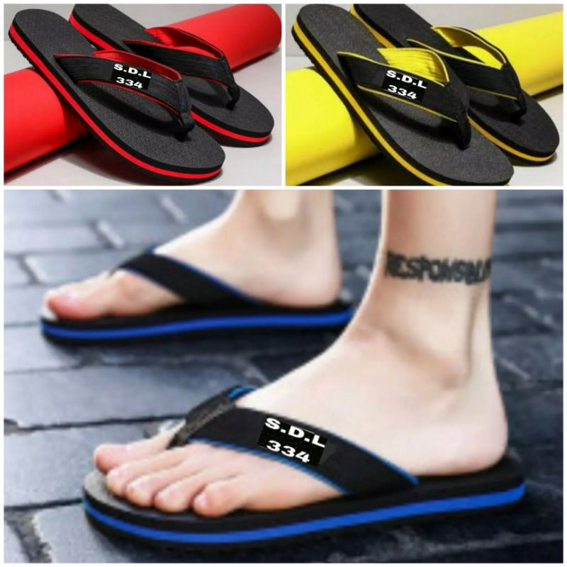 sandal pria jepit beli 1pcs geratis 1pcs