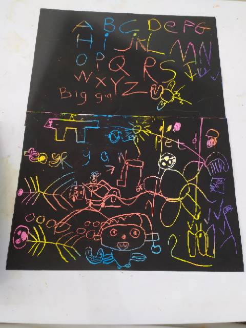

RB Scratch Note Magic Lukis / Buku Gambar Scratch Note Jumbo isi 10Lembar