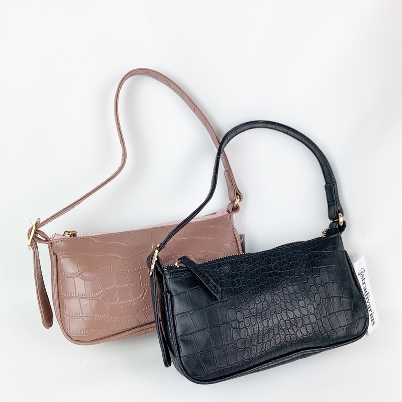 tas bahu tas str.Croco import tas shoulder tas wanita tas korea tas croco