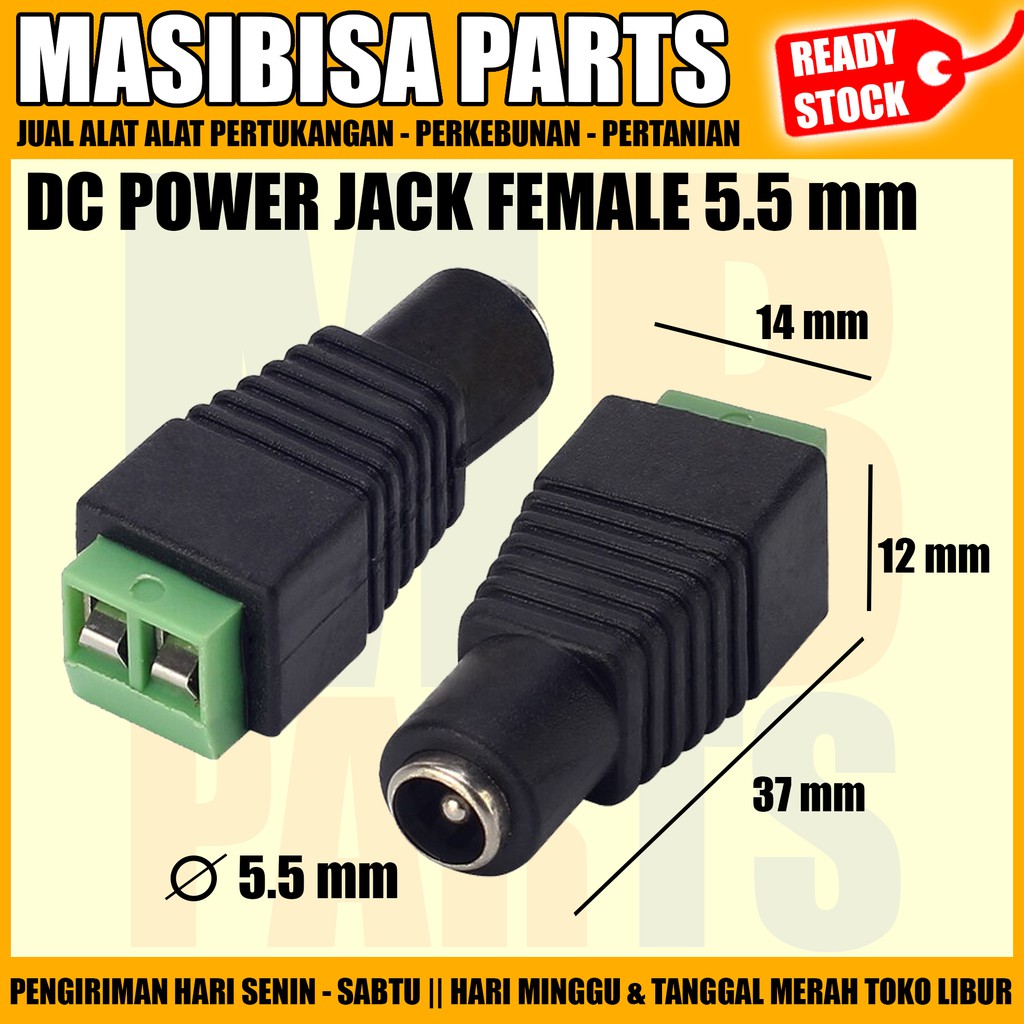 DC JACK / KONEKTOR KABEL DC FEMALE / BETINA