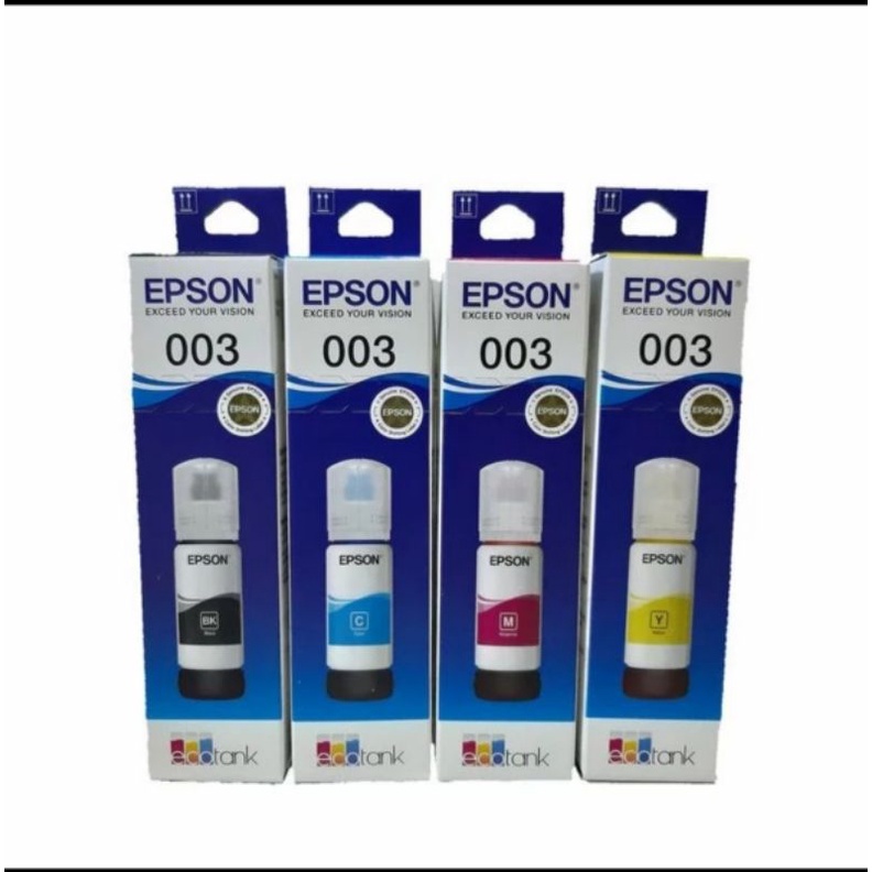 EPSON 003 Tinta Printer ORIGINAL 70ml CMY Bk L1110 L31110 L3101 L3150