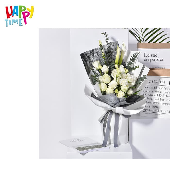 

KADO PERNIKAHAN KERTAS BUNGA(1PACK)/FLOWER WRAP/PEMBUNGKUS BUNGA WATERPROOF HY ADWA WAW