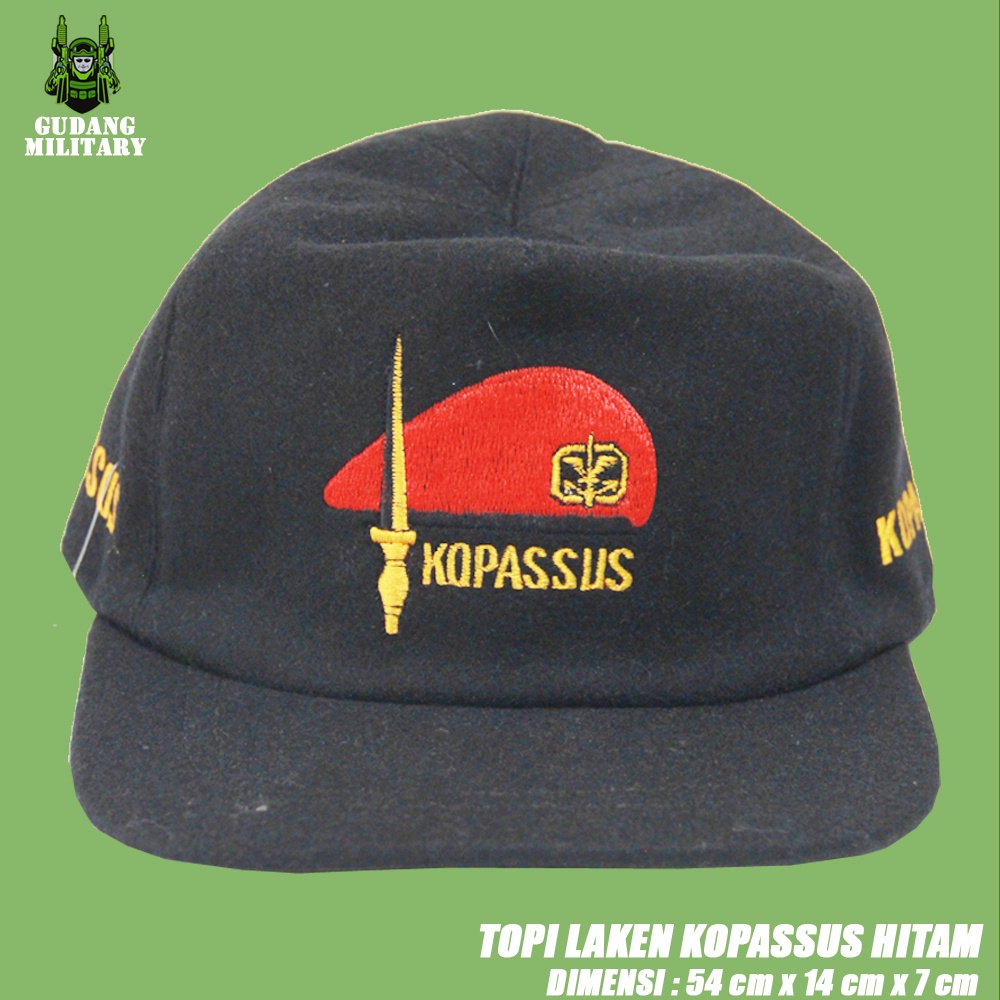 Topi Laken Kopassus | Topi Laken Hitam | Topi Kopassus