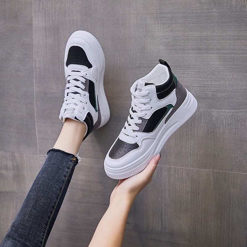 9.9 [DENDEN.ID] Sepatu Wanita Sneaker Korea Putih Import Sepatu Olahraga