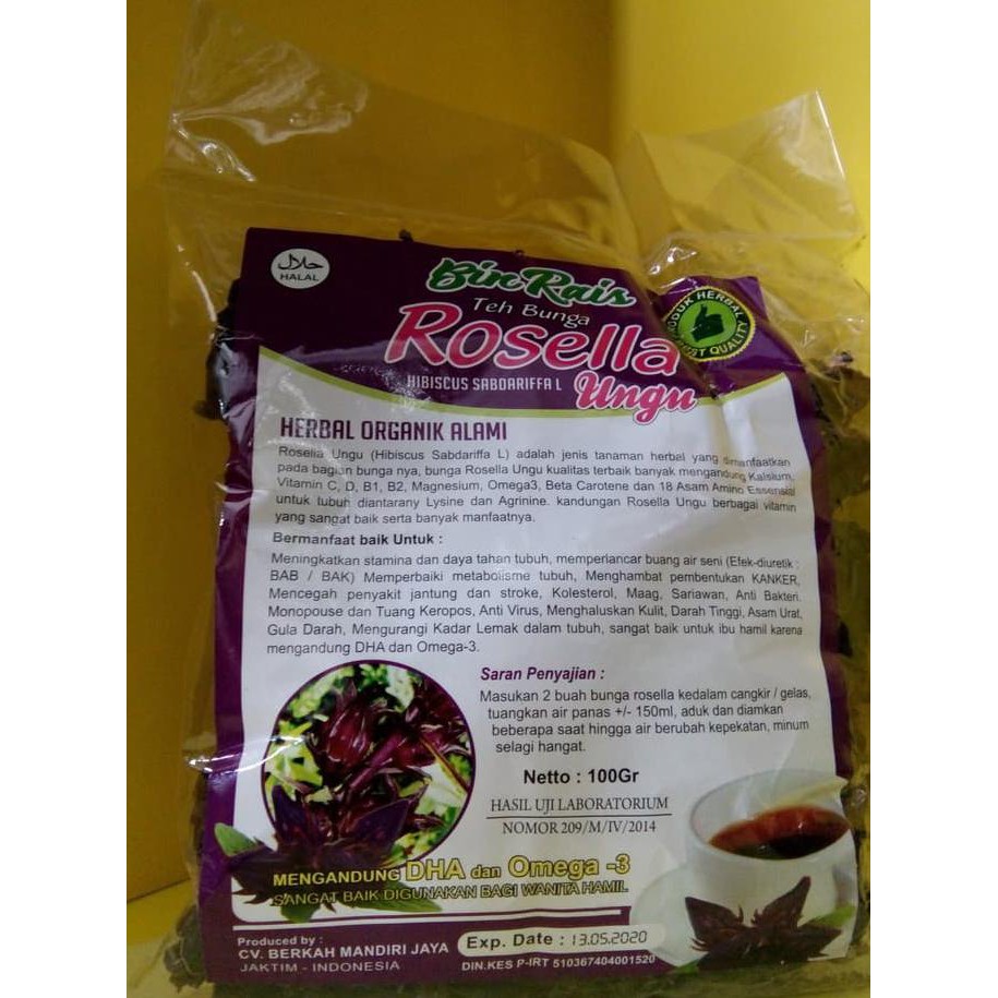 

Herbal877D8Rs9 Teh Bunga Rosella Ungu / Rosella Curah / Rebus /Teh Bunga Rosela Ungu