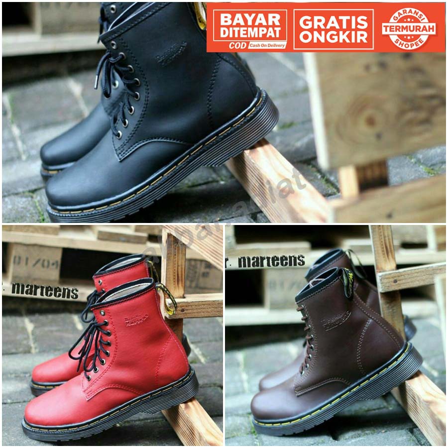 sepatu pria dan wanita dr martens 8 hole sepatu boots dr marteen dokmar tinggi forma,kerja,,ukuran 39-44