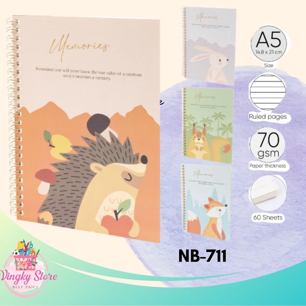 

Buku Tulis / Notebook Joyko NB-711 A5 Animal