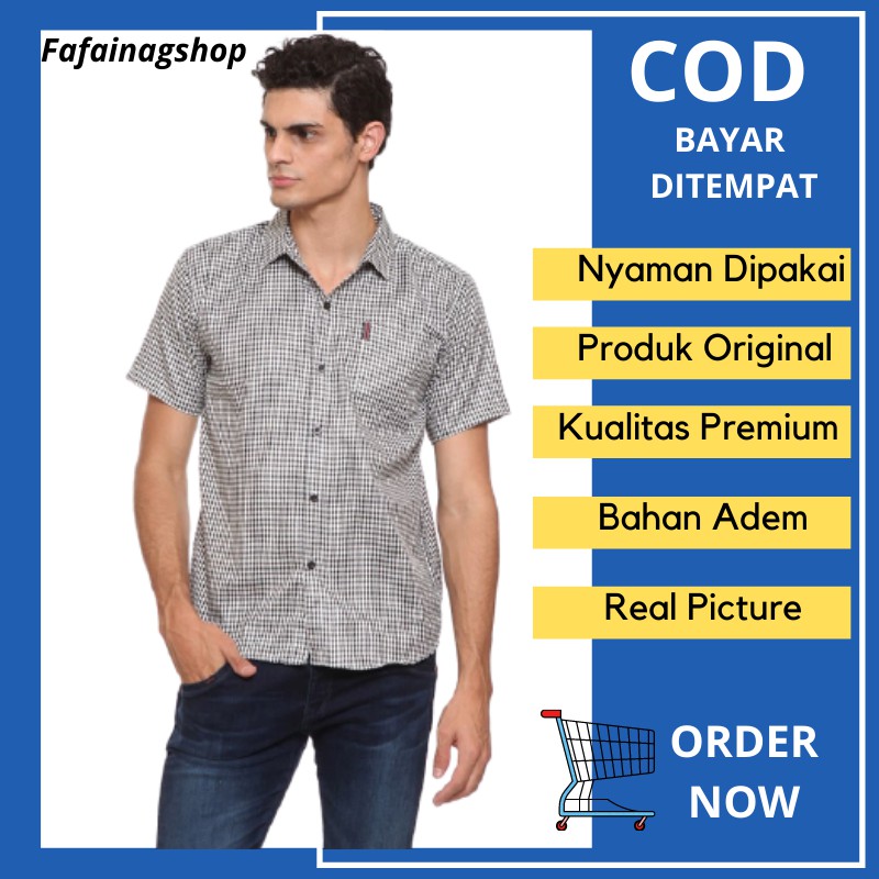 Pakaian Pria Kemeja Cowok Premium Kemeja Cowok Keren F7D2 Kemeja Cowok Standar Kemeja Cowok Murah Ke