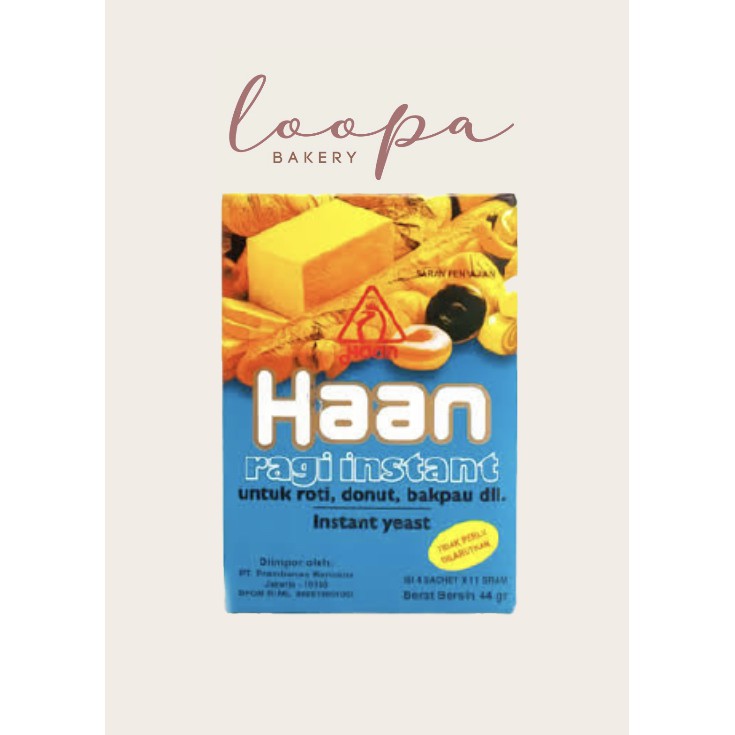 

Ragi Instant / Instant Yeast Haan Eceran dan Dus