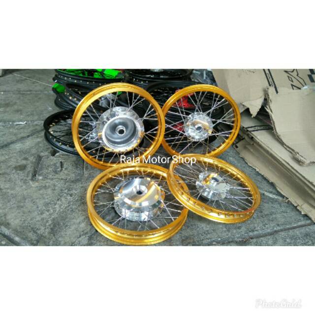 Velg Rossi Wm ring 14 x 140/140 set jeruji motor metic : Honda Beat, Vario 110, Vario 125