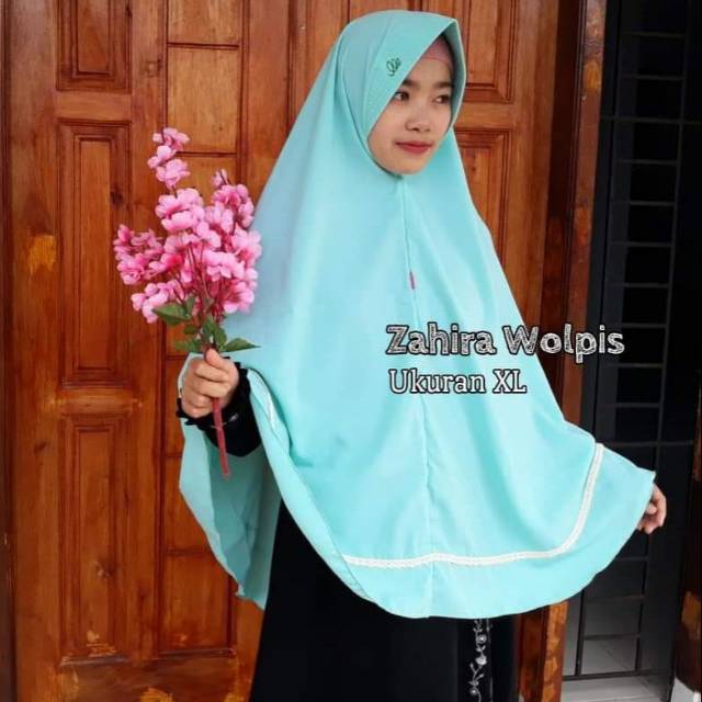 Khimar zahira wolfis size Xl | kerudung jumbo | Hijab syar'i | jilbab hawari