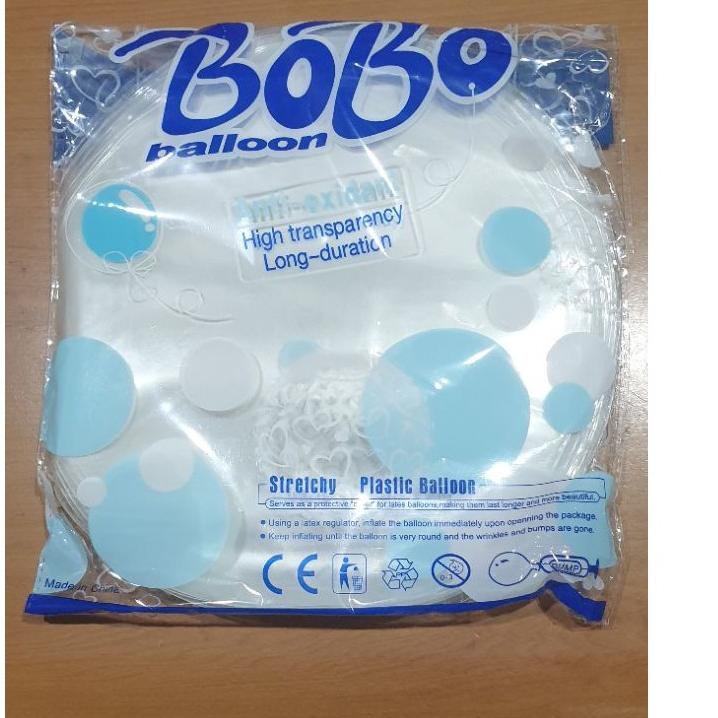 [KODE PRODUK L7TTZ7975] Balon bobo 20 inch balon pvc per pak isi 50 lembar / bobo biru