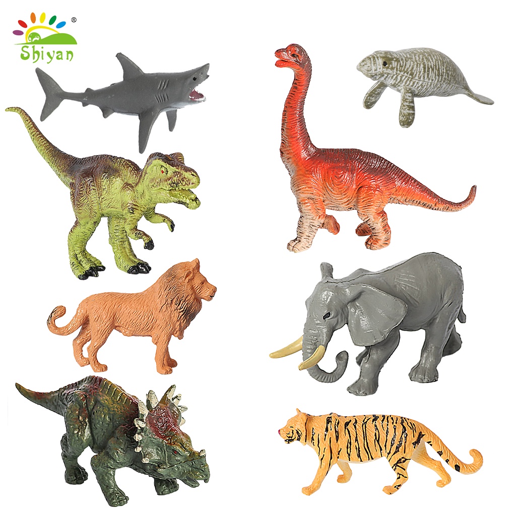 [Shiyan] mainan simulasi hewan satwa liar dinosaurus mainan interaktif dekorasi kamar simulation figure explore and research