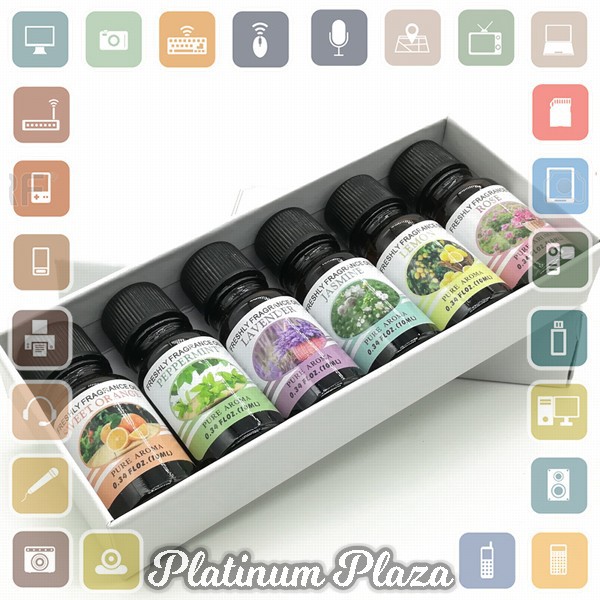 Taffware Pure Aroma Essential Fragrance Oil Minyak Aromatherapy 6 in 1 10ml - RHJY`1T5V0L-