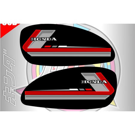 STIKER CB STRIPING TANGKI HONDA CB 125 CB 100 STICKER COSTUM VARIASI CB GLATIK STIKER TANGKI HEREX