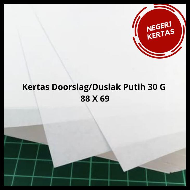

BEST SELLER KERTAS DOORSLAG/DUSLAK PUTIH ECER 30 GSM 88X69CM !!!!