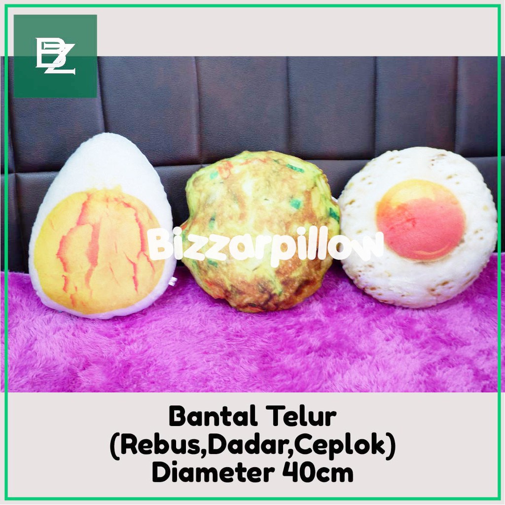 Bizzarpillow Bantal Motif Telur Telor Size M BZ061