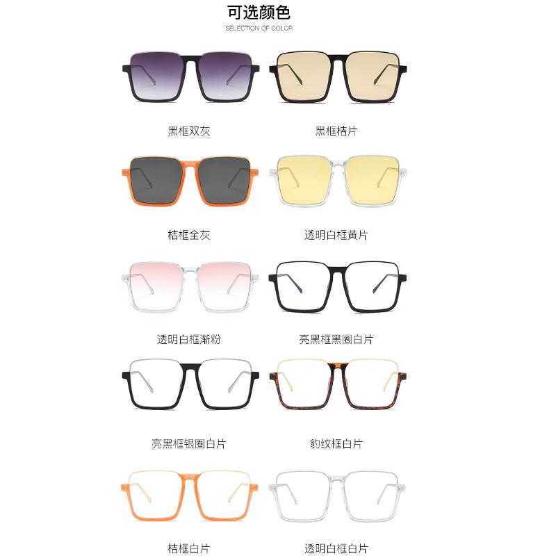 【YUZHU】COD Kacamata Fashion Setengah Bingkai Gaya Korea Retro Oversized Frame untuk Wanita