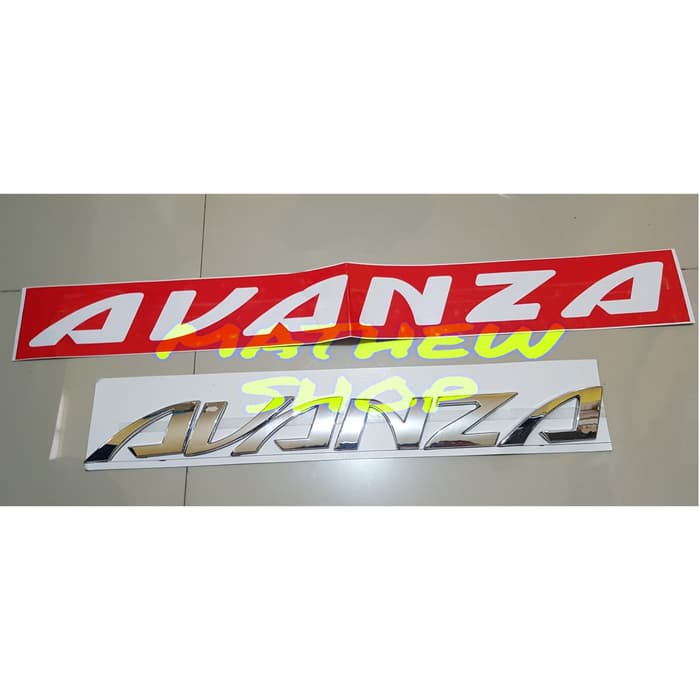 Emblem Kap Mesin Avanza Chrome Logo Kap Mesin Avanza Emblem Avanza