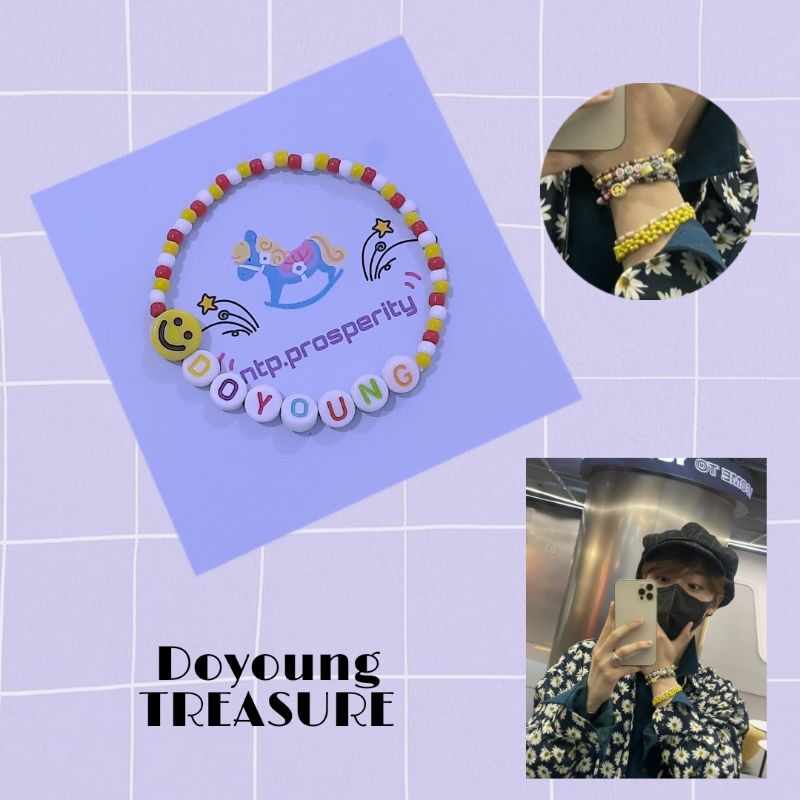 Treasure (Doyoung) Beads Bracelet / Gelang idol korea / Kpop idol bracelet