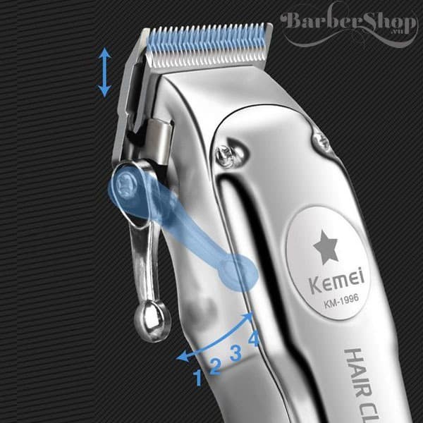 Kemei Hair Clipper KM-1996 Alat Cukur Rambut Elektrik Cordless Tanpa Kabel