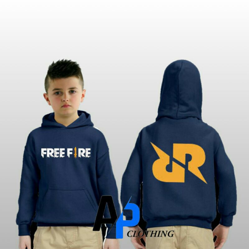 SWEATER HOODIE ANAK-FREEFIRE RRQ