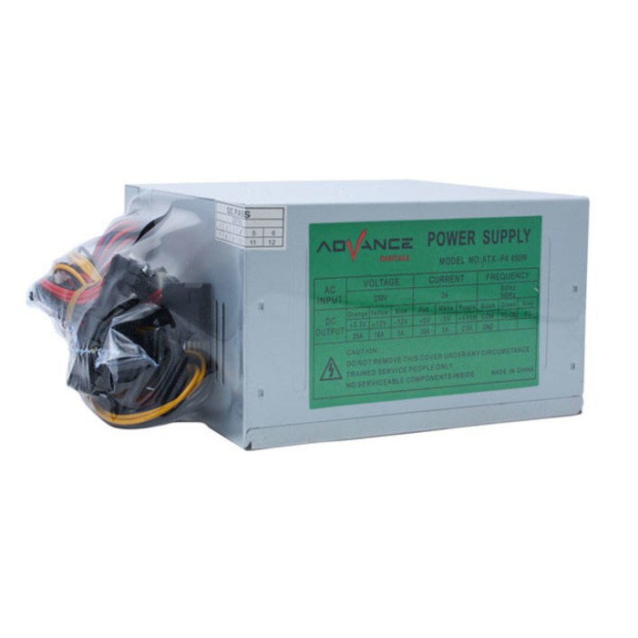 PSA450 | POWER SUPPLY UNIT ADVANCE V2130 450 WATT ORIGINAL RESMI (GREY)