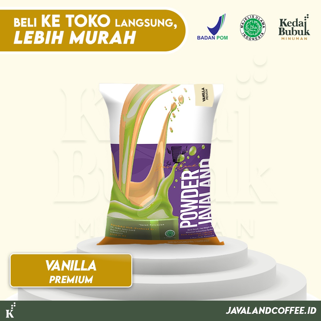 

Javaland Bubuk Minuman Rasa Vanilla 1Kg - Premium Plain