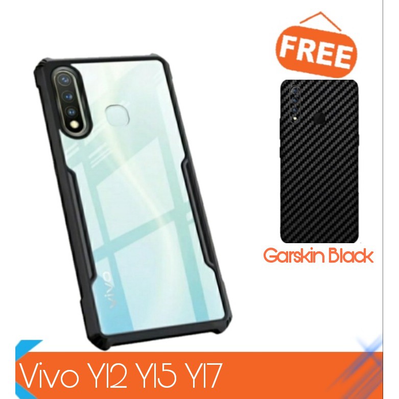 Casing Vivo Y12 Hardcase Shield Transparant Premium Case Vivo Y12