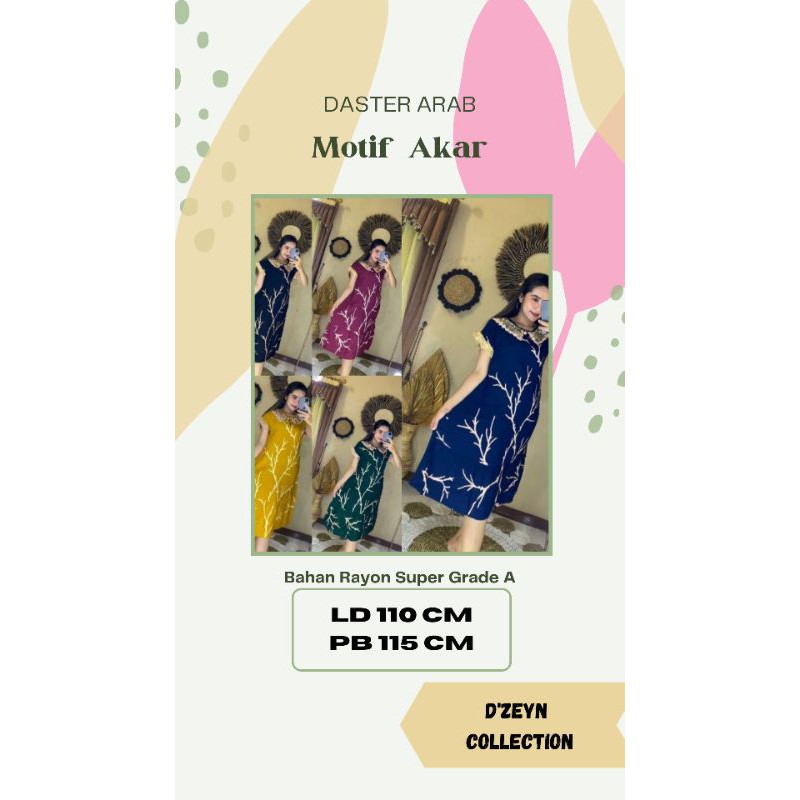 Daster Arab Motif Akar