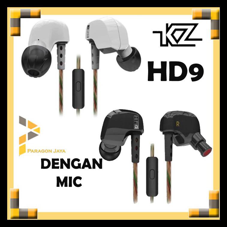 BAYAR DITEMPAT Knowledge Zenith KZ HD9 In Ear Earphone with Mic TERBAIK