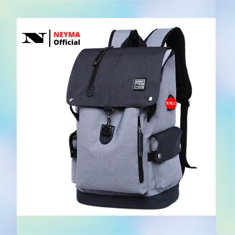 NEYMA Official - Tas Ransel Backpack Fashion Pria Cowok BOMBER Tas Punggung Gendong Distro Murah Ori