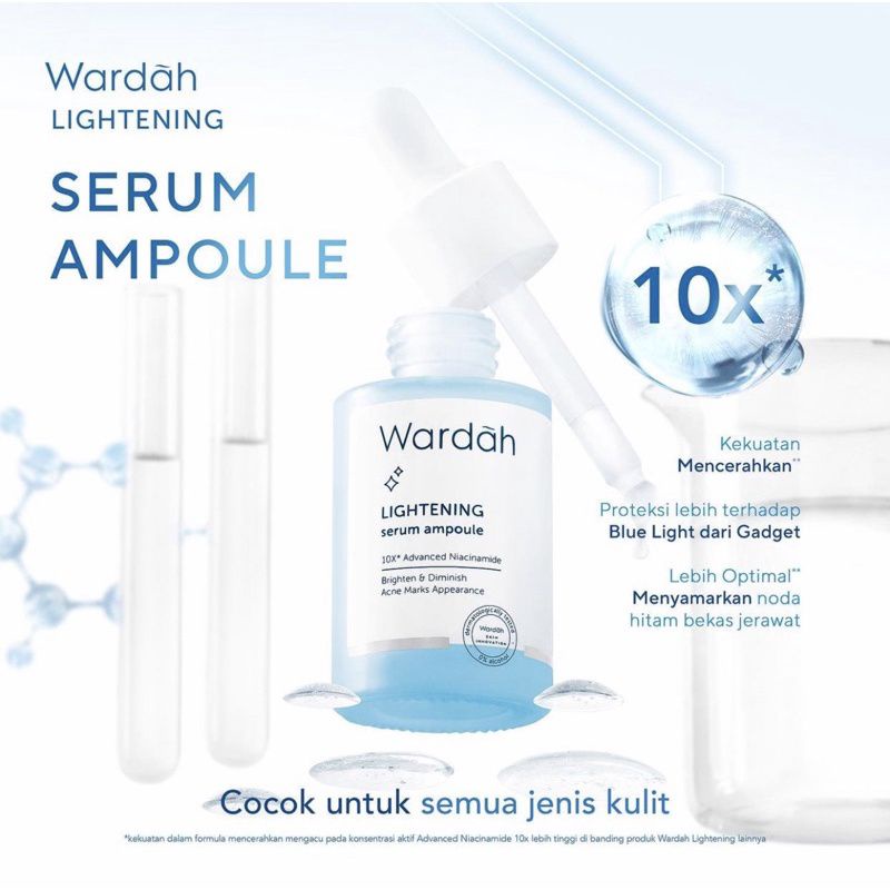 Jual Wardah Lightening Facial Serum Ampoule 30ml Shopee Indonesia 3103