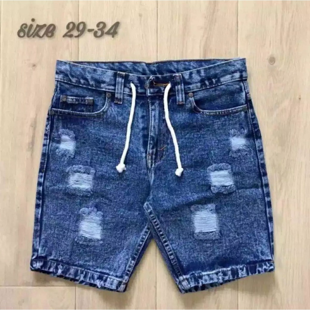 CELANA PENDEK JEANS SOBEK BROADSHORT TERLARIS KEKINIAN YANG LAGI HITS INDONESIA 2021 GARANSI