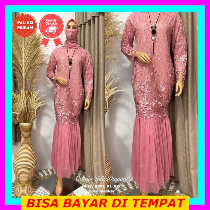 Busana Muslim Gamis Murah Gaun Pesta Muslimah Baju Pesta Wanita Kondangan Mewah Kekinian 2020 2021 G