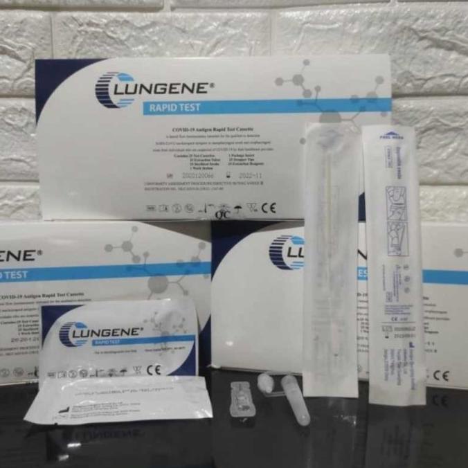 Ready Stock Rapid Test Antigen Alat Swab Antigen Mandiri Lungene-Ss01 Firaerfinastore