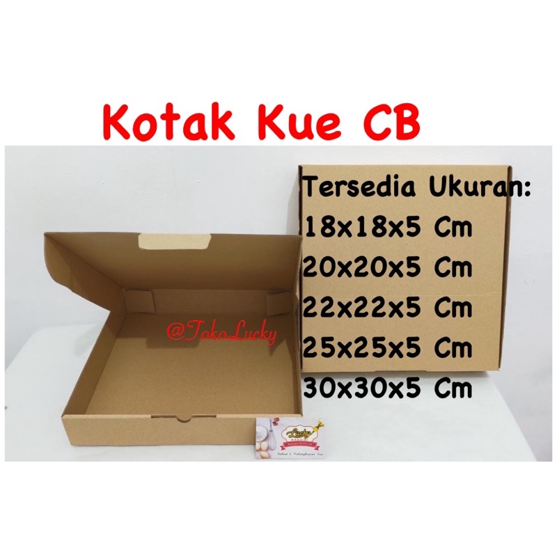 

Kotak Kue CB/ Dus Kue / Box Kue / kotak brownies/ kotak pizza/ dus pizza (Harga per Pc)