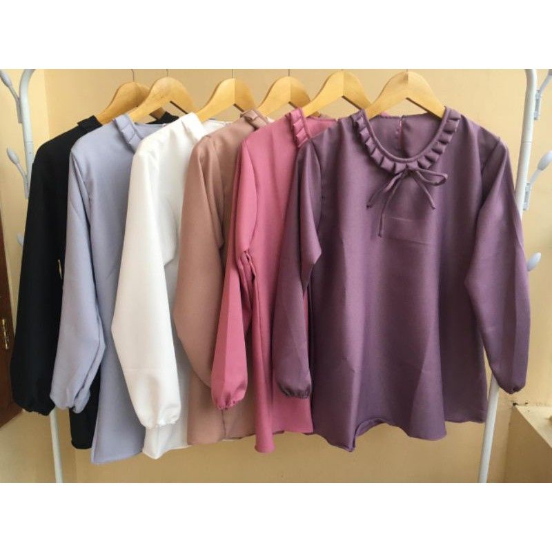 ATASANA LALA / ATASAN WANITA / ATASAN BLOUSE / ATASAN TERBARU /ATASAN POLOS / ATASAN SIMPEL