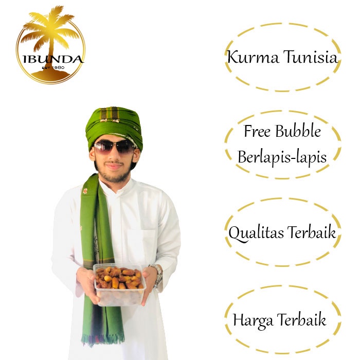 {FREE BUBBLE} Kurma Tunisia Madu Premium By Ibunda | Barari | PalmTunis | 500gram/1000gram