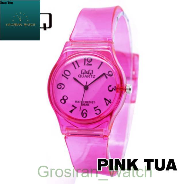 Jam Tangan Pria/Wanita Q&amp;Q Jelly Transparan -16 [G_W]