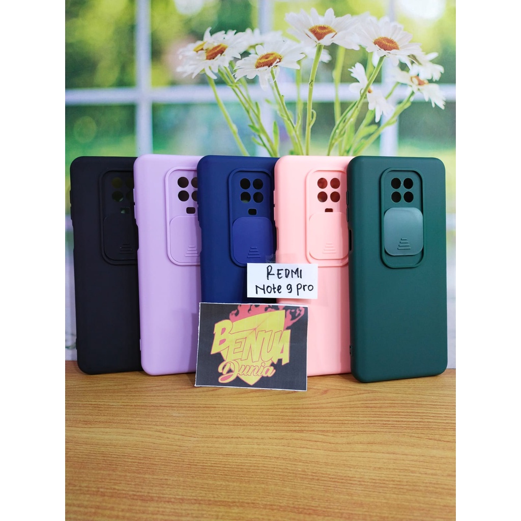 XIAOMI REDMI NOTE 9 PRO CASE SLIDE MACARON /CASE SLIDE PLUS RING KAMERA - BENUA DUNIA