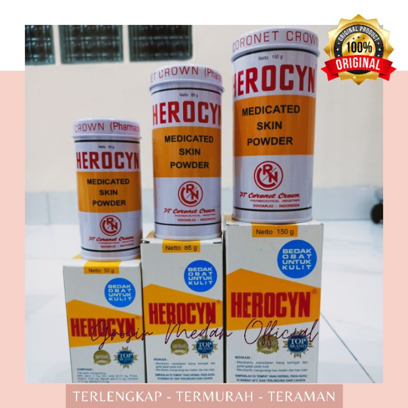 HEROCYN BEDAK TABUR BIANG KERINGAT GATAL GATAL ANAK BAYI DAN DEWASA