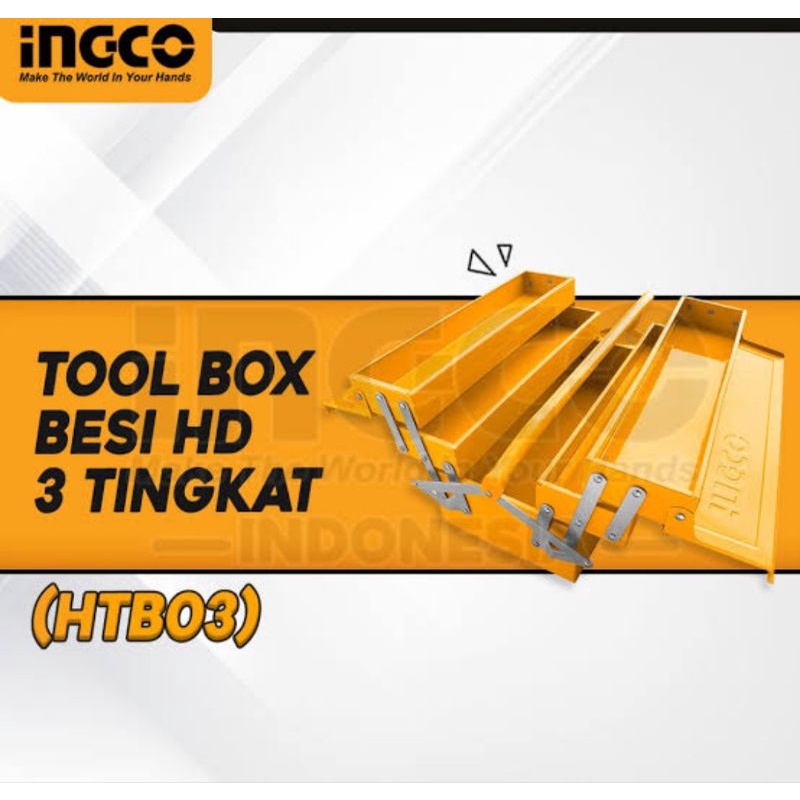 TOOL BOX BESI 3 TINGKAT PLAT INGCO