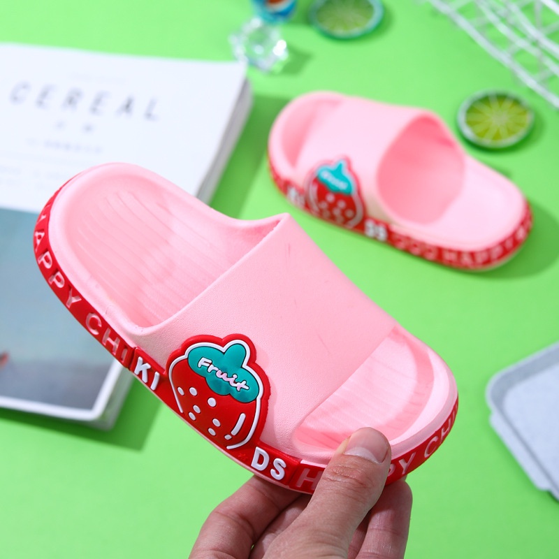 Okaybaby B221 Sandal Fruit Import Anak Laki-laki Perempuan Bahan Lembut Motif Lucu Fashion Termurah Model Kekinian Casual