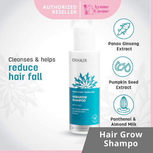 AYUME || ERHA Hair grow shampo perawatan rambut rontok | Shampo menguatkan akar rambut | ERHAIR
