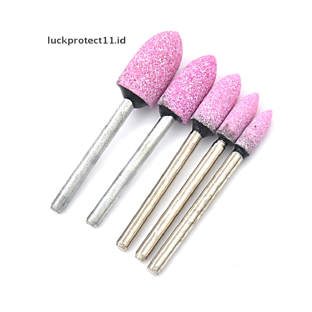 // Hg &amp; ID// 10X Batu Asah Abrasive Mounted Stone Rotary Tool Grinding Wheel Pink