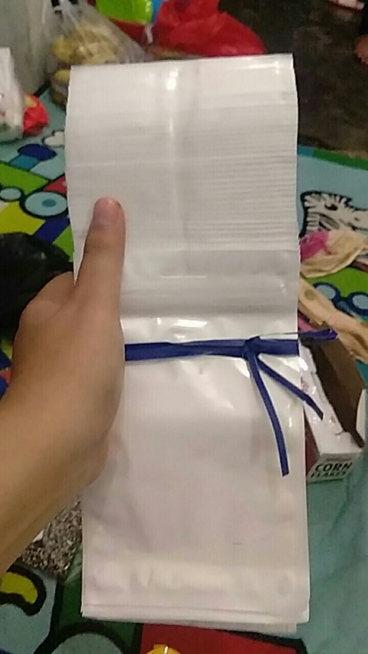 Plastik Klip / Plastik Ziplock Putih 11x18 Cm Plastik Aksesories Dengan Handle